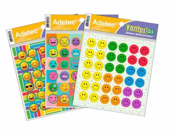 stickers motivacionales caritas