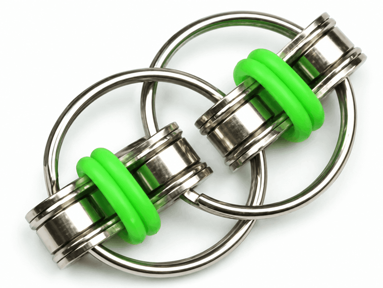 Fidget Argollas Gemelas de Metal