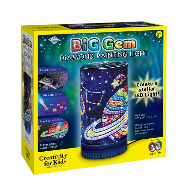 Lámpara Pintura con Diamantes