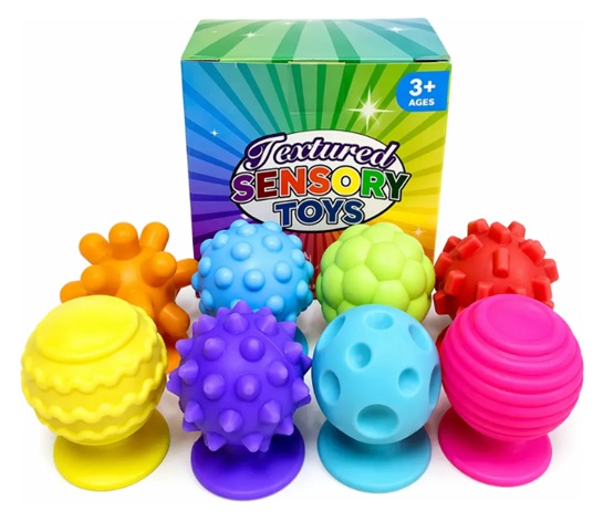 Pelotas Sensoriales con Textura y Ventosas